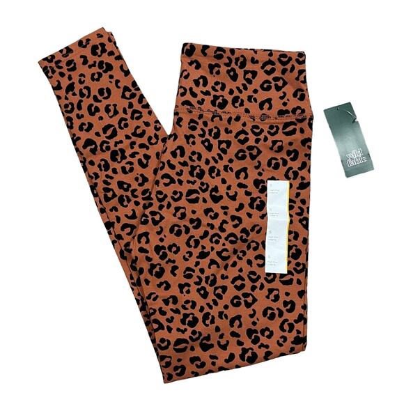 Wild Fable Women's Brown Leopard High-Waisted Classic Leggings - Small - NWT - Picture 1 of 7